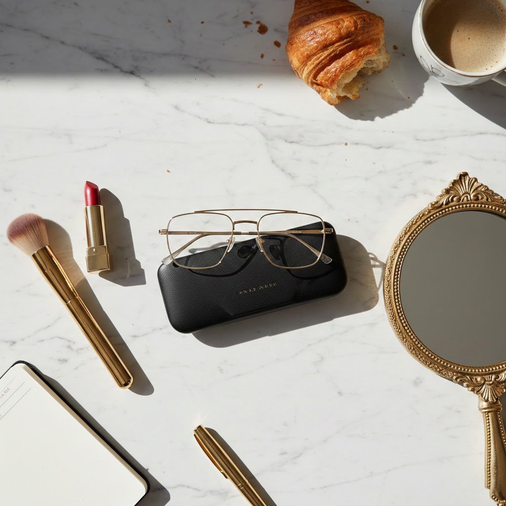 Kính mắt và makeup hoàn hảo