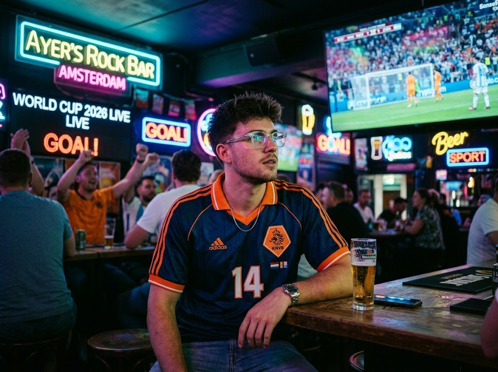 Fan bóng đá thời trang đeo kính râm tại fanzone World Cup