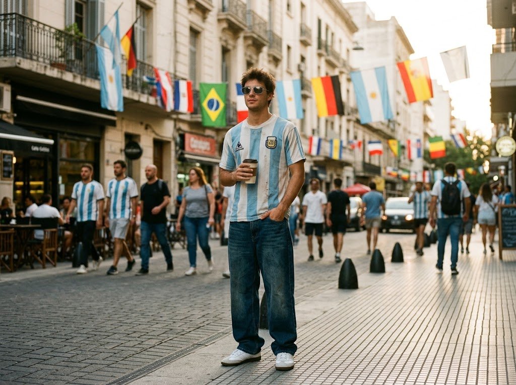Kính mắt thời trang nâng tầm phong cách outfit xem World Cup