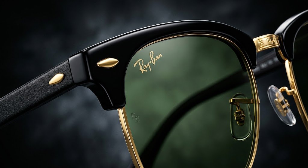 Tròng kính G-15 xanh rau má của Ray-Ban Clubmaster RB3016